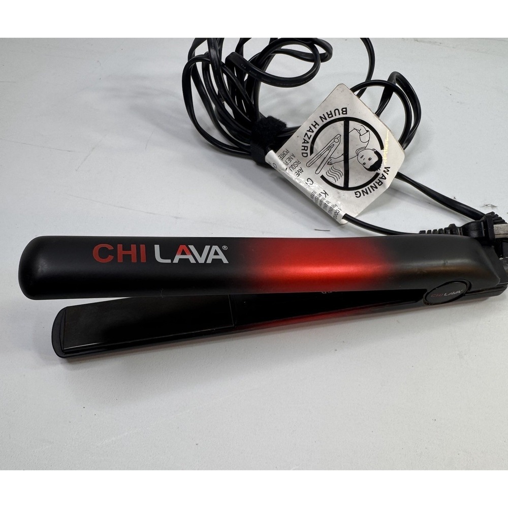 Chi Lava 1" Volcanic Lava Ceramic Hairstyling Flat Iron GF8269 10' Cord